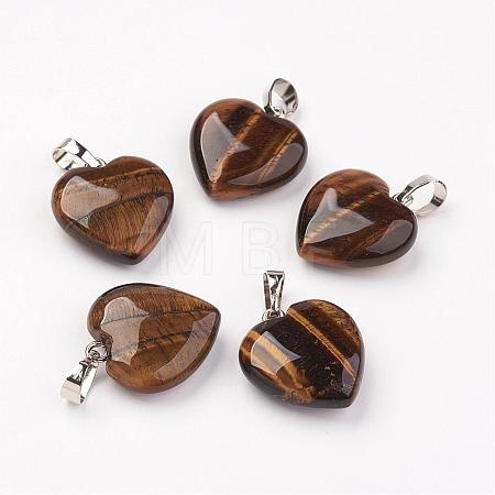 Natural Tiger Eye Pendants G-G956-B01-FF-1