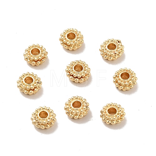 Rack Plating Alloy Beads PALLOY-D004-14LG-1