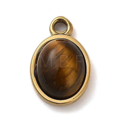 Natural Tiger Eye Pendants STAS-R009-04G-03-1