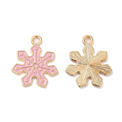 Christmas Light Gold Tone Alloy Enamel Pendants X-FIND-C031-01KCG-02-1