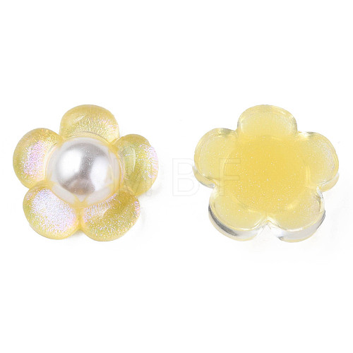 Translucent Epoxy Resin Cabochons CRES-N034-30A-1
