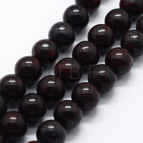 Natural Brecciated Jasper Beads Strands G-I199-31-4mm-1