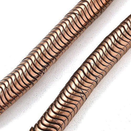 Electroplated Synthetic Non-magnetic Hematite Beads Strands G-B132-A01-01A-1