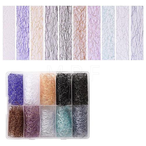 10 Colors Shiny Laser Nail Glitter Transfer Foil Nail Stickers MRMJ-R090-43-1