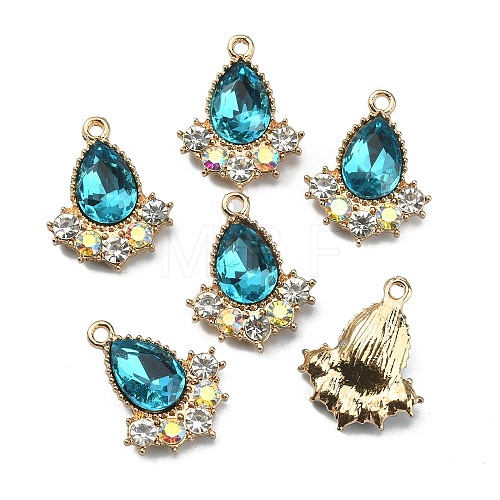 Glass Rhinestone Pendants FIND-TAC0017-07LG-02-1