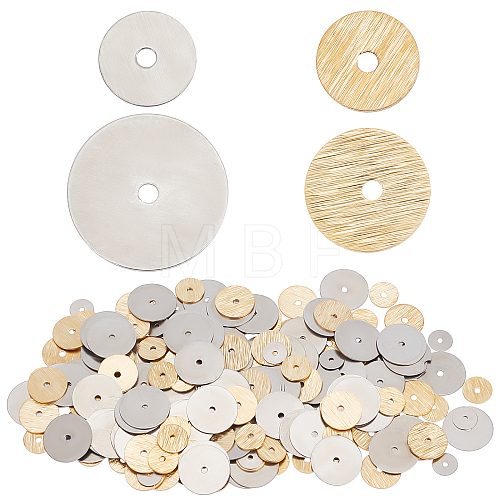 600Pcs 4 Style Brass & 316 Surgical Stainless Steel Spacer Beads STAS-CN0001-14-1