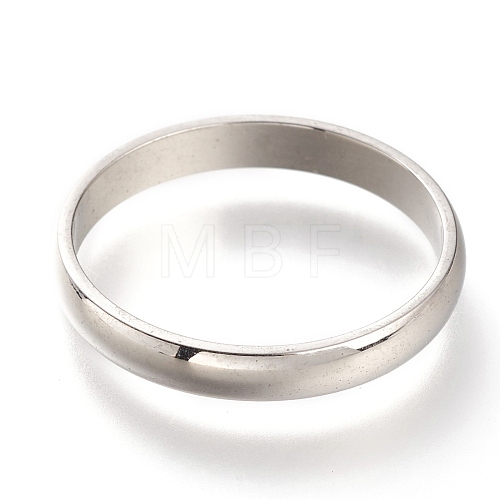 Non-Tarnish 304 Stainless Steel Plain Band Rings RJEW-B0006-7-03P-1