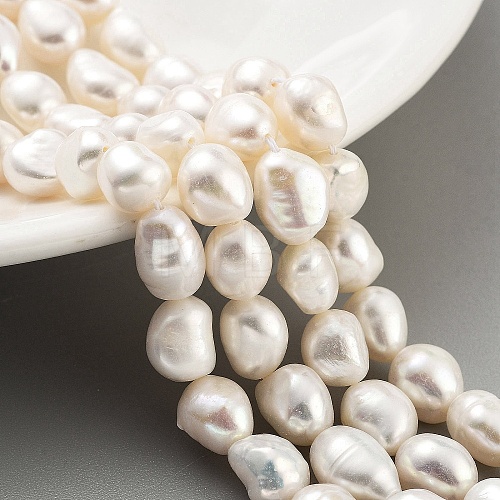 Natural Cultured Freshwater Pearl Beads Strands PEAR-P062-26G-1