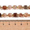 Natural Black Gold Rutilated Quartz Beads Strands GG-CBABD99-03A-5