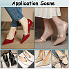 CRASPIRE 30 Pairs 6 Style Transparent TPU Anti-Loose Shoelace for High-heeled Shoes FIND-CP0001-97-5