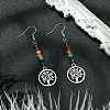 Alloy Tree of Life Dangle Earrings EJEW-JE05462-02-3