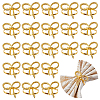60Pcs Bowknot Alloy Napkin Rings AJEW-DR0002-68-1