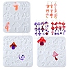 3Pcs 3 Styles Easter DIY Pendant Molds AJEW-FS0001-36-1