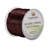 0.8mm Elastic Stretch Polyester Threads Brown Jewelry Bracelet Beading Wire Cords EW-PH0001-0.8mm-01B-1