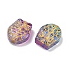 Baking Paint Transparent Glass Beads DGLA-N018-14C-2