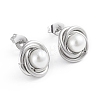 304 Stainless Steel Stud Earrings EJEW-F246-02GP-3