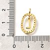 Brass Micro Pave Cubic Zirconia Pendants ZIRC-P123-01G-L02-3