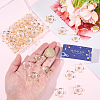 50Pcs Transparent Resin Sakura Flower Bead Caps RESI-SC0006-97-3