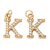 304 Stainless Steel with Crystal Rhinestone Charms RB-CBA5270-11G-K-1