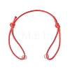 Adjustable Waxed Polyester Cord Bracelet Making AJEW-JB01313-02-1