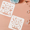 6Pcs 6 Styles Halloween Theme PET Hollow out Drawing Painting Stencils Sets for Kids Teen Boys Girls DIY-WH0172-988-3