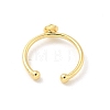 Brass Open Cuff Ring Settings KK-G518-04G-02-3