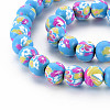 Handmade Polymer Clay Beads Strands CLAY-N008-055-08-3