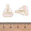 Alloy Enamel Pendants AL-CBAE435-15G-04-3