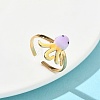 Ocean 304 Stainless Steel Cuff Open Rings RJEW-C166-01E-G-1