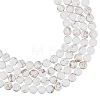Frosted Round Natural Magnesite Beads Strands G-AR0003-23-1