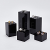 5Pcs 5 Styles Square Transparent Acrylic Jewelry Display Pedestals ODIS-FG0001-66-4