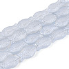 Frosted Glass Beads Strands GLAA-T023-40C-03-1