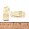 Rack Plating Textured Alloy Pendants PALLOY-T095-17G-3