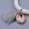 Cotton Thread Tassels Charm Bracelets BJEW-JB04385-01-3