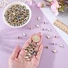 600Pcs 4 Styles CCB Plastic Beads CCB-SP0001-15-3