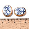 Handmade Porcelain Beads PORC-Z010-01G-4