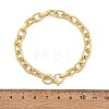 6MM Brass Cable Chain Bracelets with S Clasps BJEW-JB14255-4