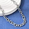 5.5MM 201 Stainless Steel Textured Figaro Chain Necklaces for Unisex NJEW-K302-27P-3
