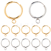 12Pcs 2 Colors 201 Stainless Steel Huggie Hoop Earring Findings STAS-SC0010-29-1