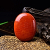 Natural Red Jasper Oval Palm Stone Massager PW-WG63539-22-1