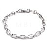 Tarnish Resistant Fashionable 304 Stainless Steel Engraved Vine Mother-son Chain Bracelets LS-STAS-A028-B101P-4