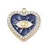 304 Stainless Steel Enamel Pendants STAS-F354-02C-G-1