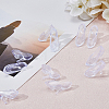 50 Pairs Transparent Plastic Mini High-heeled Shoes DJEW-FH0001-15-3