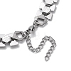 304 Stainless Steel Link Chain Necklaces NJEW-Q340-09P-3