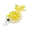 AB Color Plated Glass Pendants PALLOY-MZ01330-01-2