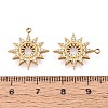 304 Stainless Steel Micro Pave Cubic Zirconia Pendants STAS-N115-55G-3