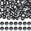 54Pcs Glazed Porcelain Round Beads PORC-SC0001-09-1