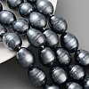 Electroplated Shell Pearl Beads Strands BSHE-H110-01-02-2