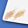 Brass Dangle Earrings EJEW-B157-02A-G-3