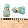 Natural Amazonite Perfume Bottle Pendants G-L623-12G-05-3